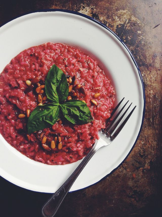 Beetroot & Corn Risotto