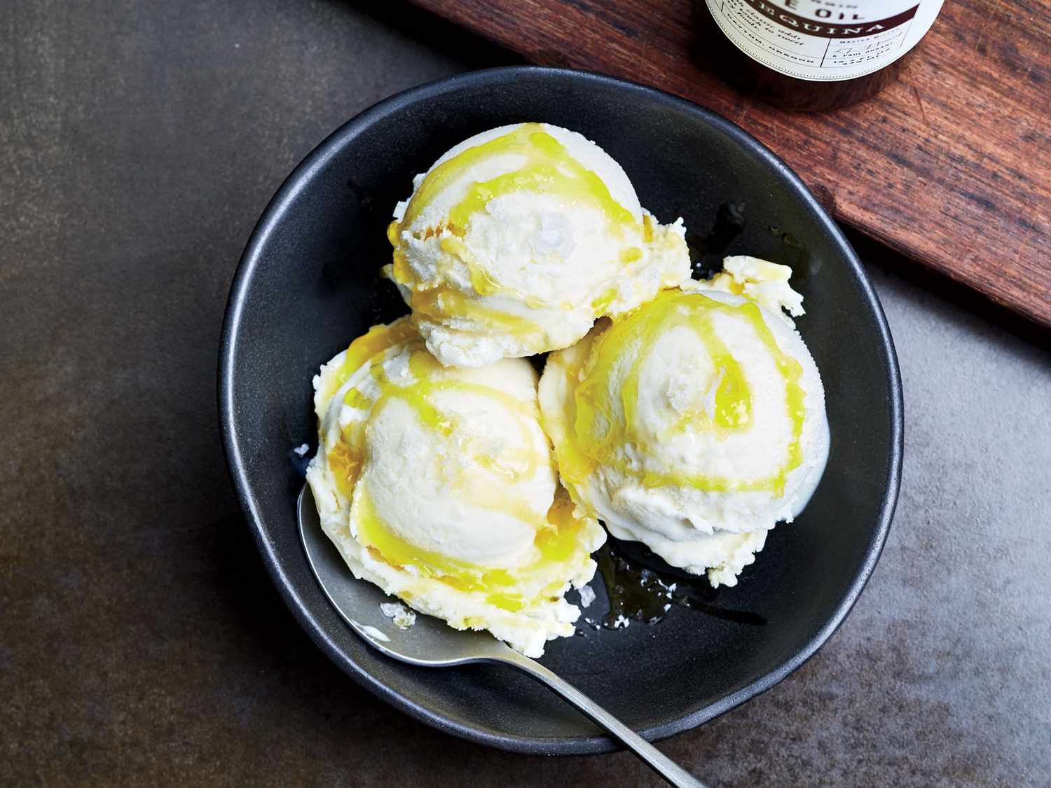 Lime Infused Olive Oil Ice-cream
