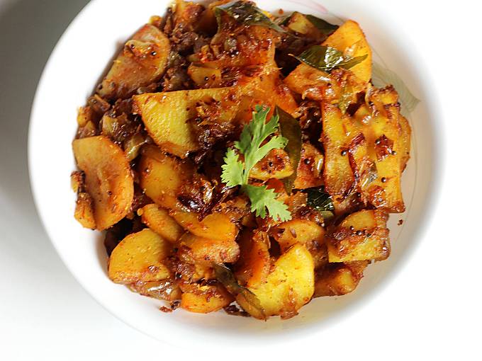 Sweet Potato Stir Fry with Garam Masala Infused Olive Oil