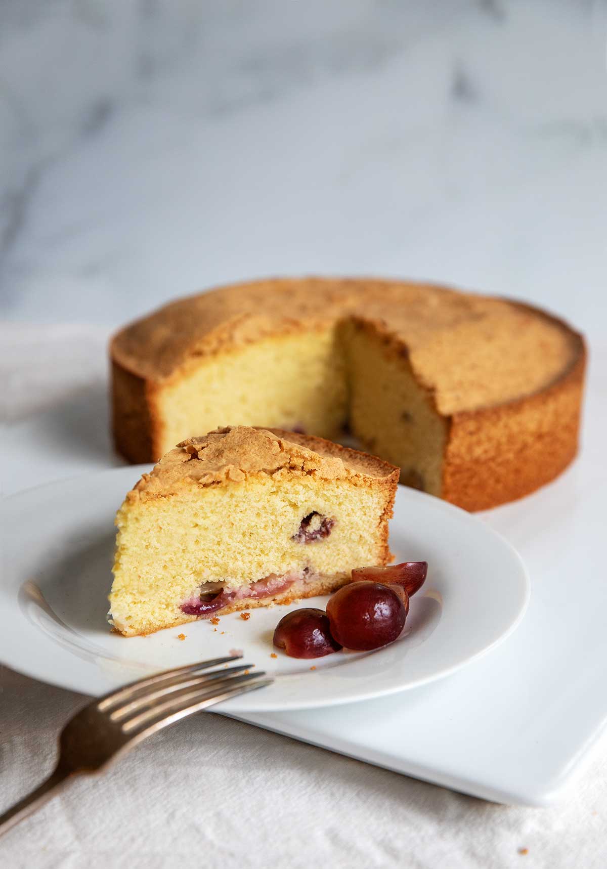 Syrupy Lime infused Olive Oil and Semolina cakes