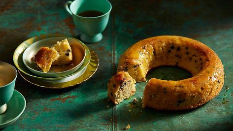Tea Cake with Garam Masala Infused Olive Oil